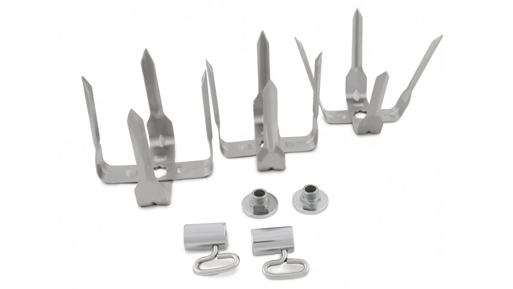 Broil King Stainless Steel Mega Spit Forks - 50500 2 Broil King Stainless Steel Mega Spit Forks - 50500 - Image 2