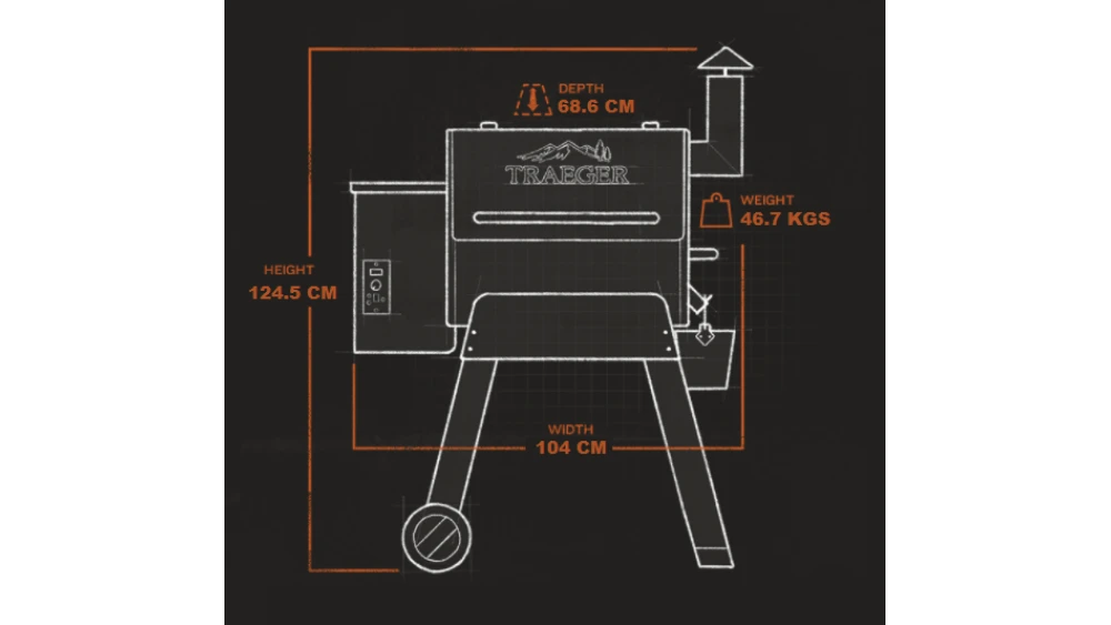 Traeger - Pro 22 Pellet BBQ - Free Cover & Folding Front Shelf 6 Traeger - Pro 22 Pellet BBQ - Free Cover & Folding Front Shelf - Image 6