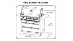 Napoleon Oasis 100 - Prestige PRO 665 - Kitchen BBQ - Free Rotisserie And Cover -BBQs Grill Shop IM UGC66520grill20cabinet 1000x563 2
