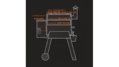 Traeger - Pro 22 Pellet BBQ - Free Cover & Folding Front Shelf 10 Traeger - Pro 22 Pellet BBQ - Free Cover & Folding Front Shelf -BBQs Grill Shop Interior20Dimensions 1000x563 2