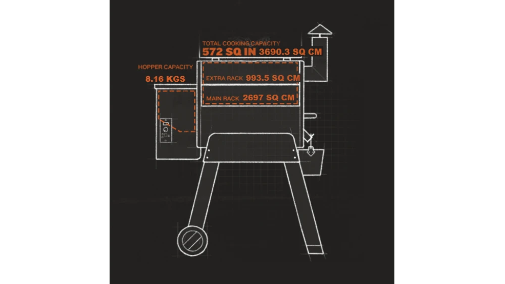 Traeger - Pro 22 Pellet BBQ - Free Cover & Folding Front Shelf 5 Traeger - Pro 22 Pellet BBQ - Free Cover & Folding Front Shelf - Image 5