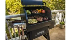 Traeger - Ironwood D2 650 Pellet BBQ - Free Cover And Front Folding Shelf 17 Traeger - Ironwood D2 650 Pellet BBQ - Free Cover And Front Folding Shelf -BBQs Grill Shop Irnwd20650 food close 1000x563 1