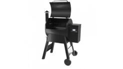 Traeger - Pro D2 575 Pellet BBQ - Free Cover & Folding Front Shelf 13 Traeger - Pro D2 575 Pellet BBQ - Free Cover & Folding Front Shelf -BBQs Grill Shop P57520Blck LidOpen 1000x563 1