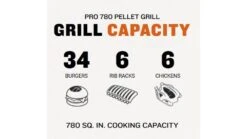 Traeger - Pro D2 780 Pellet BBQ - Free Cover & Folding Front Shelf -BBQs Grill Shop Pro20780 1000x563 1