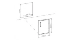 Whistler Grill Stainless Steel Vertical Door (Large) 5 Whistler Grill Stainless Steel Vertical Door (Large) -BBQs Grill Shop Whistler20Grill20Stainless20Steel20Vertical20Door20 Large 20cut20out 1000x563 1