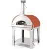 Fontana - Marinara Wood Pizza Oven With Trolley - Rosso