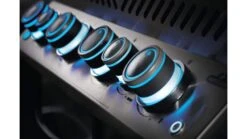 Napoleon Prestige P665RSIBPSS-3 Gas BBQ - Free Rotisserie And Cover -BBQs Grill Shop prestige lights blue 1000x563 3