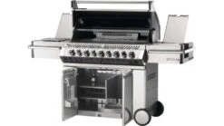 Napoleon Prestige PRO665RSIBNSS-3-GB Natural Gas BBQ - Free Rotisserie And Cover -BBQs Grill Shop pro 665 angled open 1000x563 2