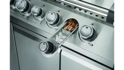 Napoleon Prestige PRO665RSIBPSS-3-GB Gas BBQ - Free Rotisserie And Cover -BBQs Grill Shop pro665 pro825 details wood chip smoker napoleon grills wide shot 1000x563 1