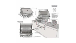 Sunstone Sun Series 4 Burner Built In Gas BBQ 10 Sunstone Sun Series 4 Burner Built In Gas BBQ -BBQs Grill Shop sun series 4 burner assembly 1 1000x563 1